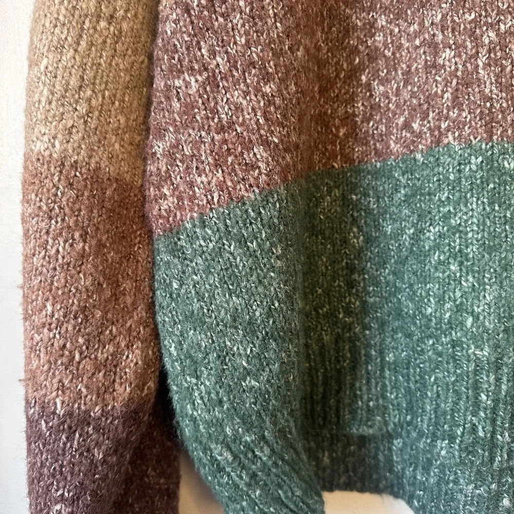 Saltwater Luxe‎ Multicolor JED Stripe Pullover Sweater Women's Cottagecore Large